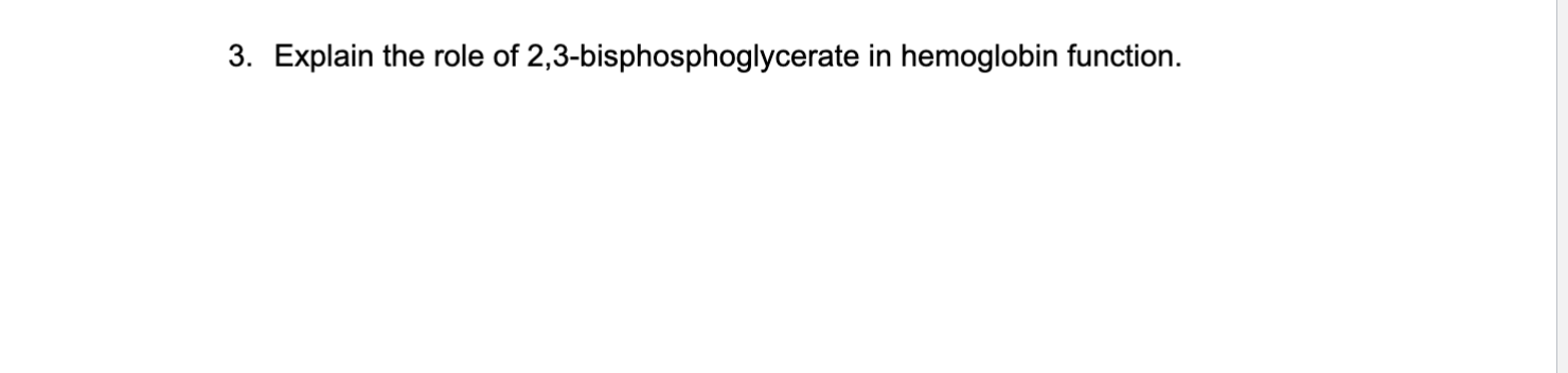 2 3 bisphosphoglycerate function