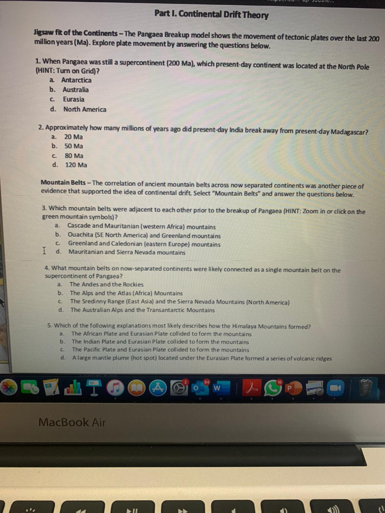 Pangaea theory picture