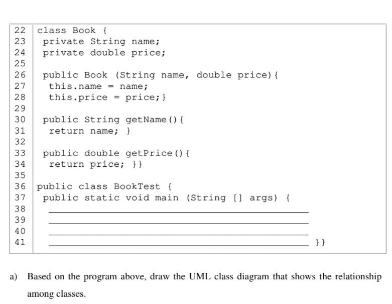 Solved Question 3 Given The Following Java Program, Answer | Chegg.com