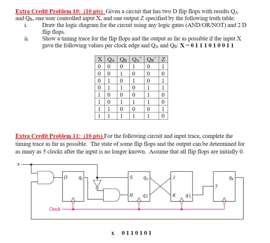 Solved Extra Credit Problem 10: (10 pts) Given a circuit | Chegg.com