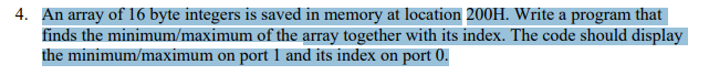 4. An array of 16 byte integers is saved in memory at | Chegg.com
