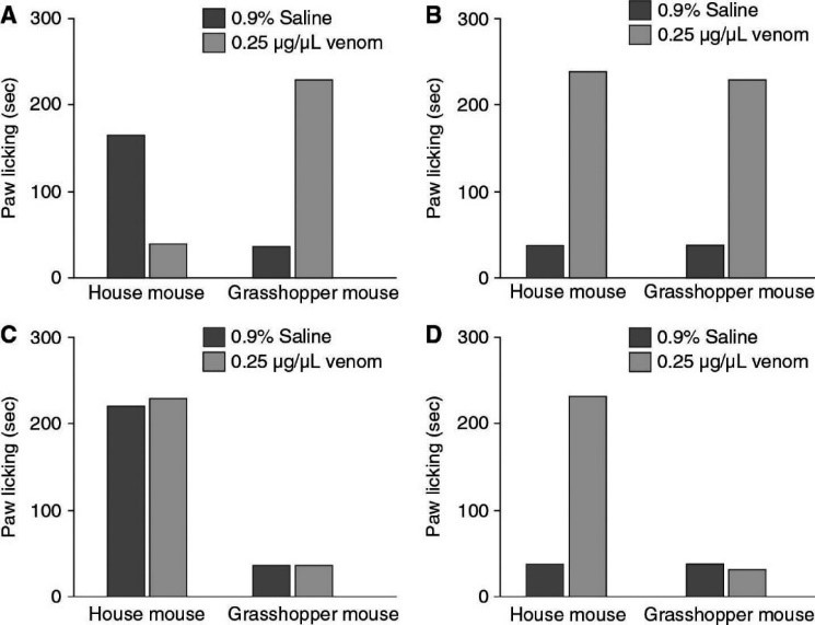 Solved 13. When mice feel pain on their bodies, they lick
