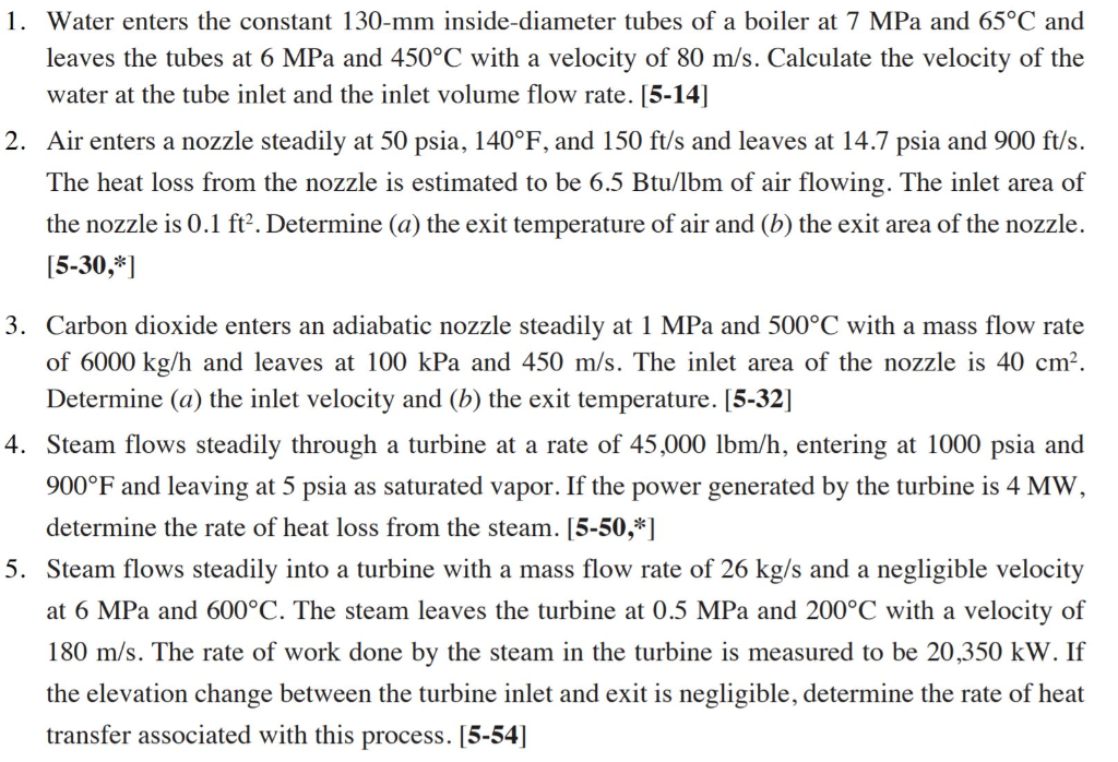Solved 1. Water enters the constant 130mm insidediameter