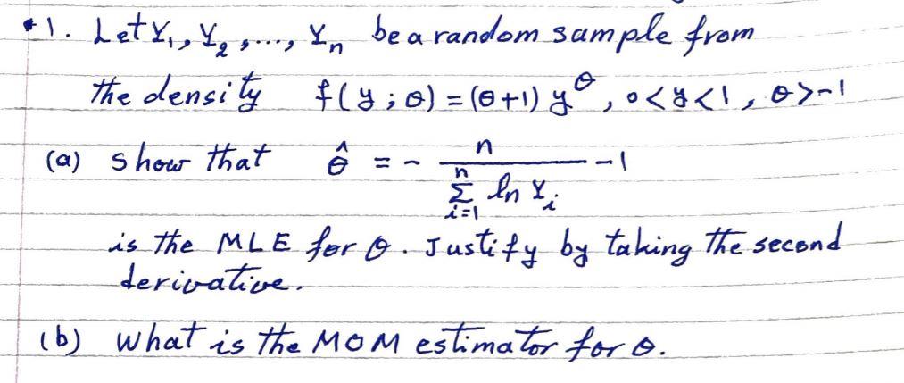 Solved N Lety Yes Fr Yn Bea Random Sample From Chegg Com