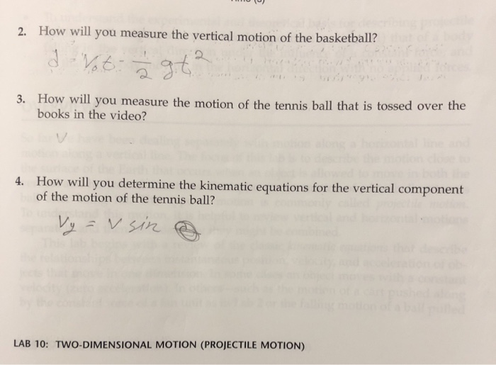 2. How Will You Measure The Vertical Motion Of The | Chegg.com