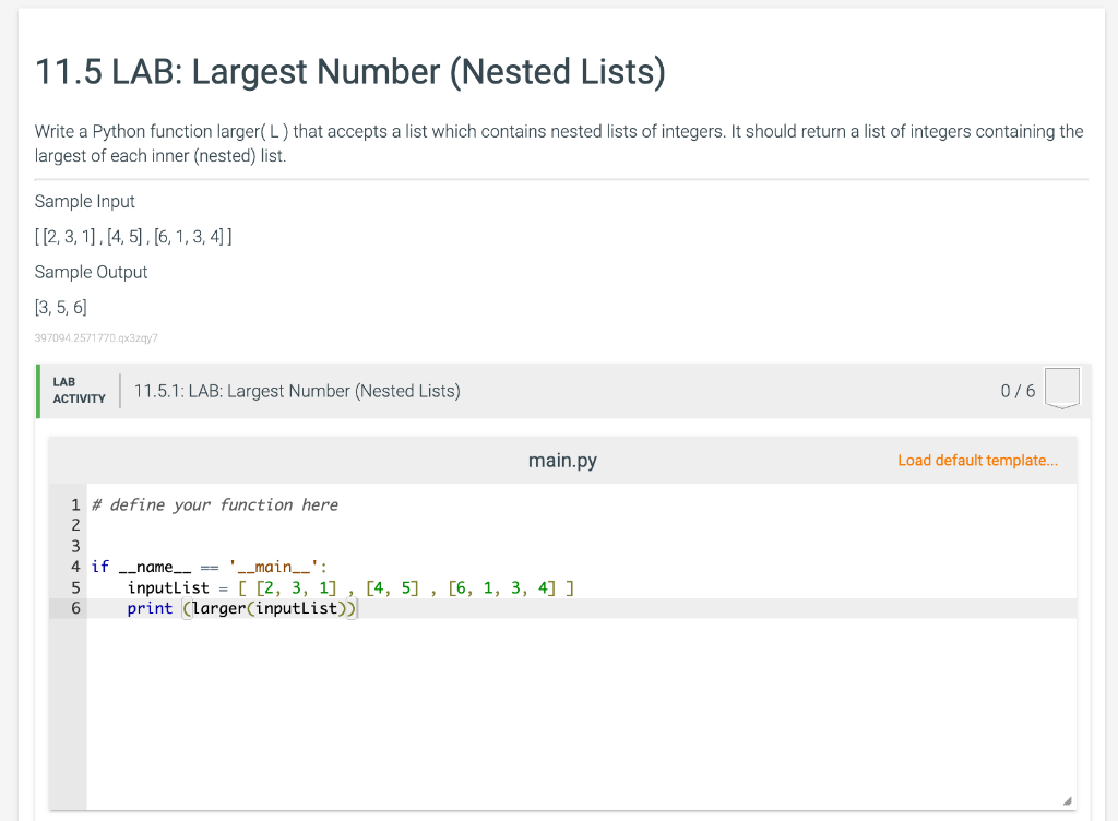 Solved Write a Python function larger ...