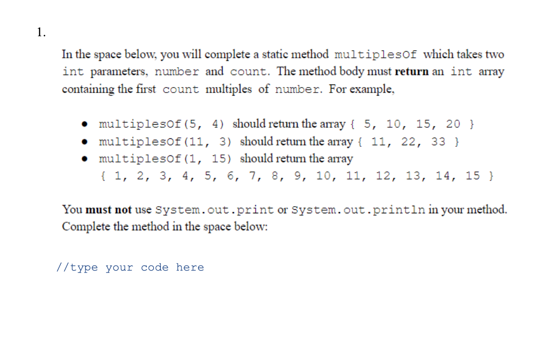 Solved JAVA Please answer the following questions to the | Chegg.com