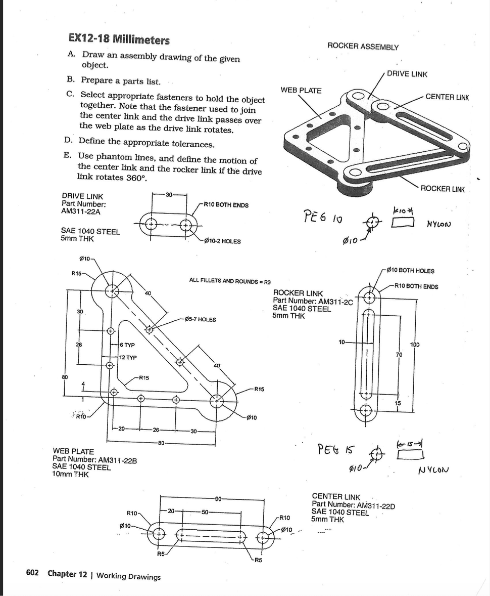 Solved Create an C-size sheet with ANSI Large title block | Chegg.com