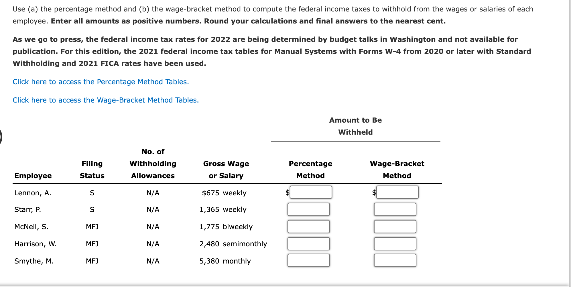 Solved Use (a) the percentage method and (b) the