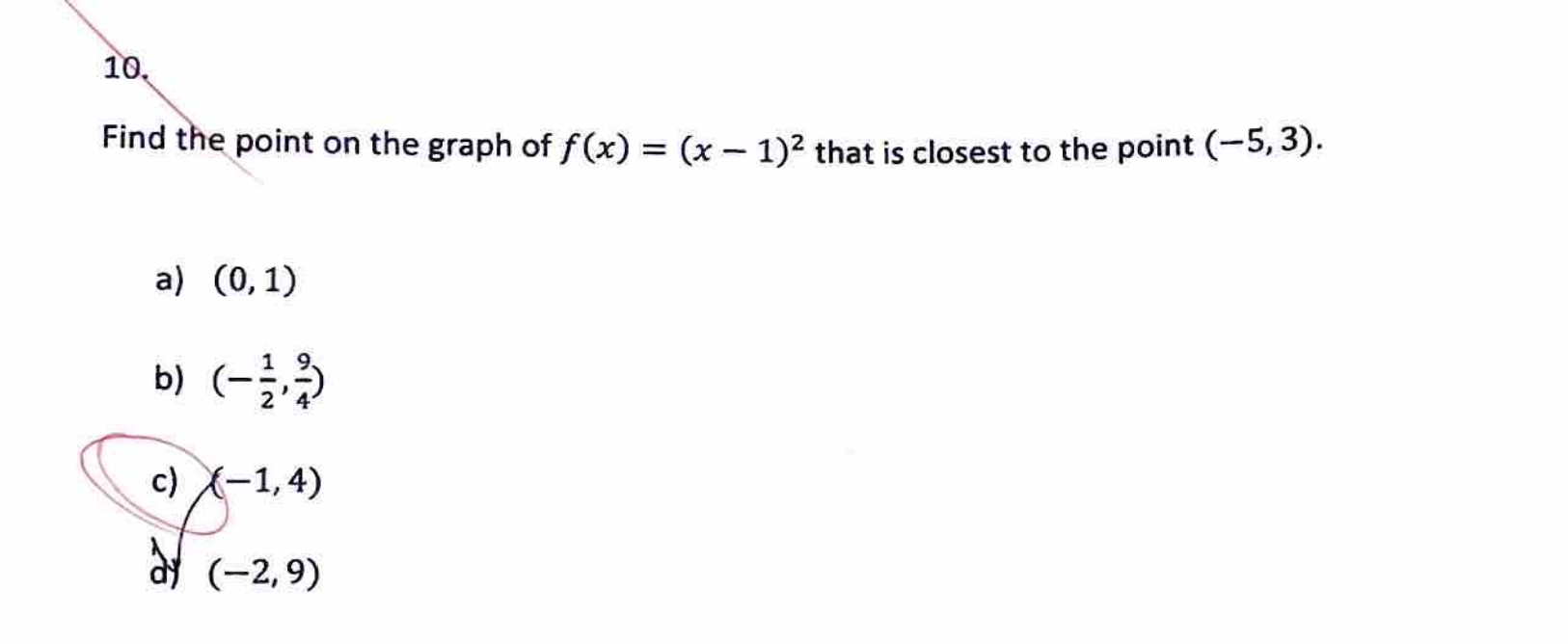 Solved Find The Point On The Graph Of F X X 1 2 That Is Chegg Com