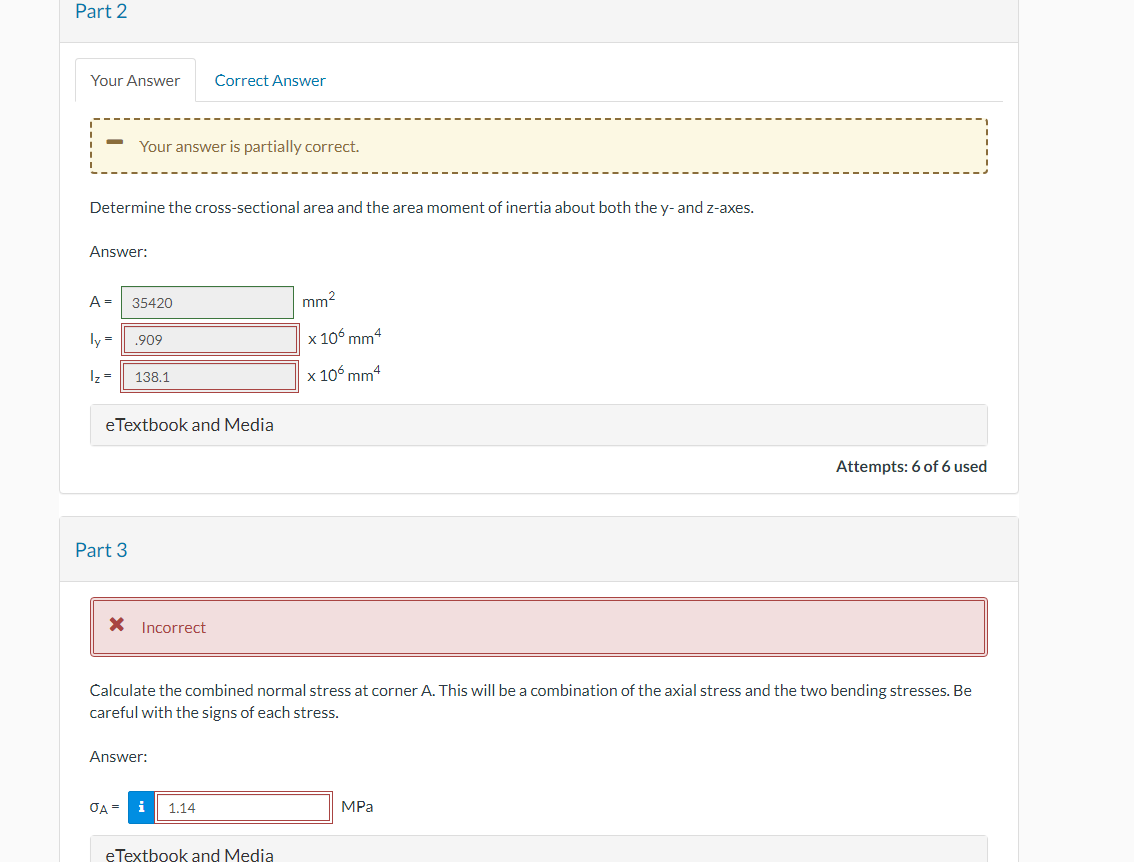 Solved A short rectangular post supports a compressive load | Chegg.com