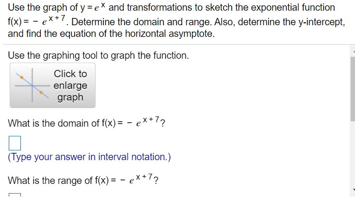 Solved Use The Graph Of Y Ex And Transformations To Sketch Chegg Com