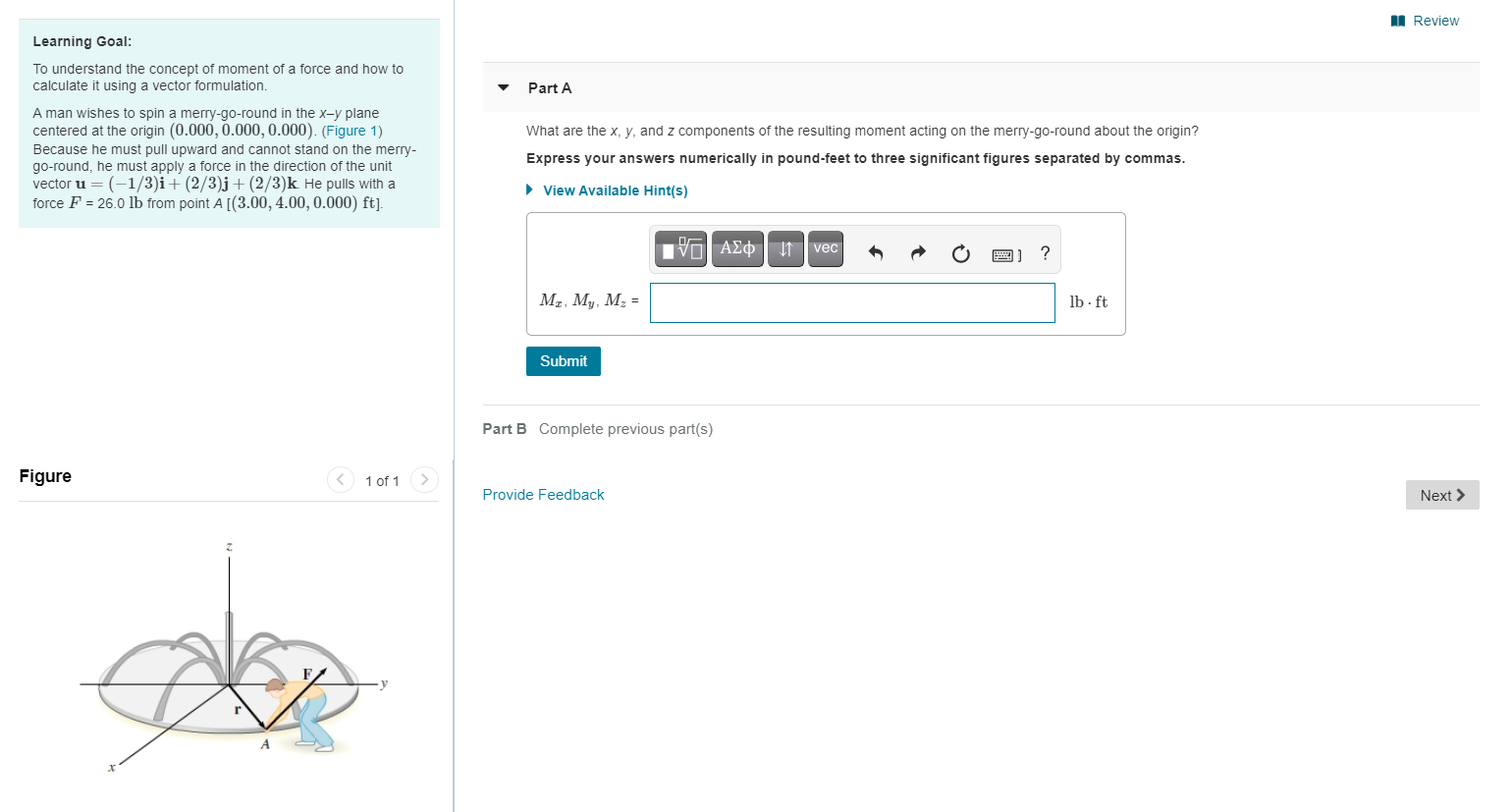 Solved A Review Learning Goal: To understand the concept of | Chegg.com