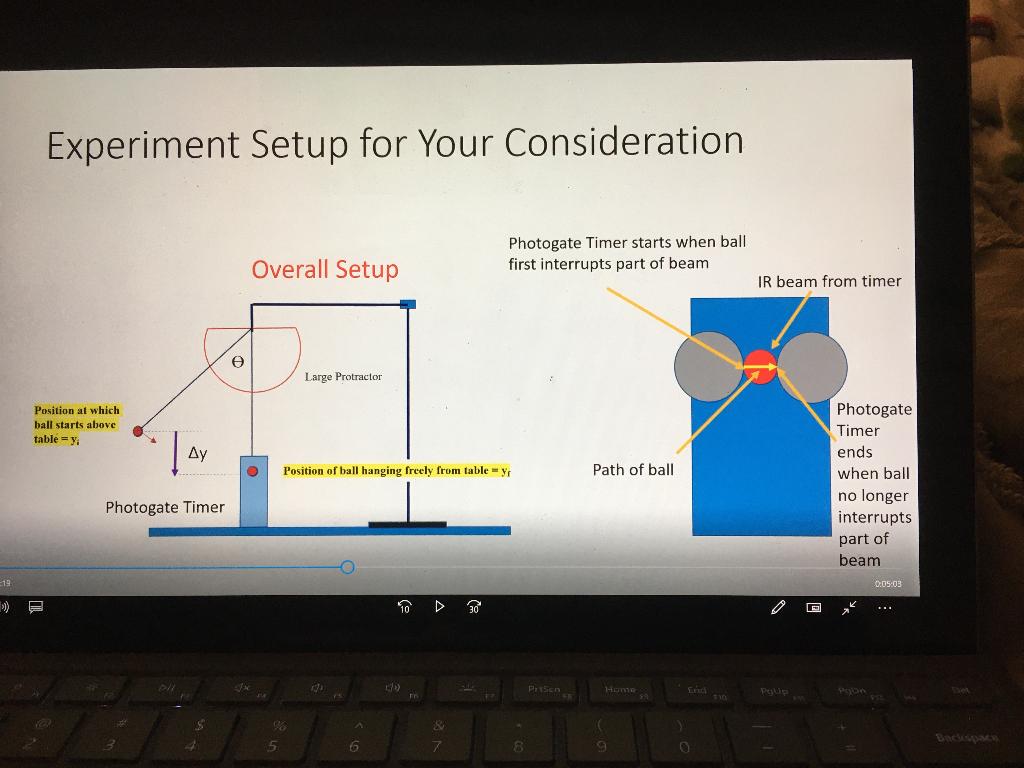 Solved Conservation of Energy Experiment Given the diameter | Chegg.com
