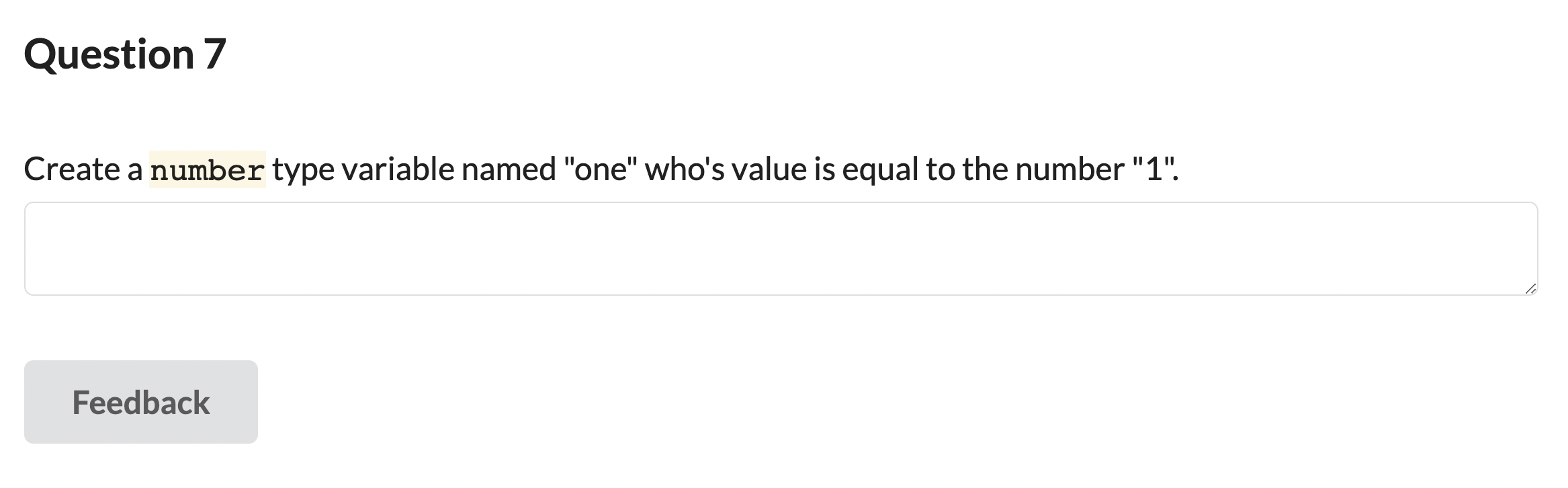Solved Question 1 Create a string type variable named | Chegg.com