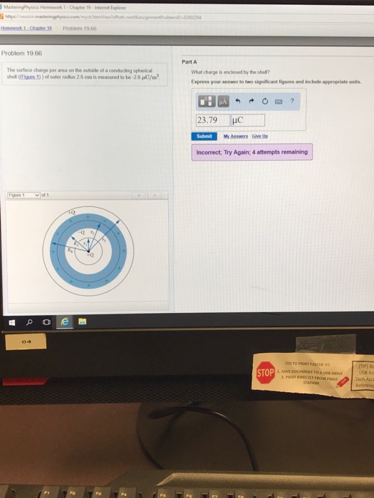 Solved 82802294 Problem 19.66 Part A The surface charge per | Chegg.com