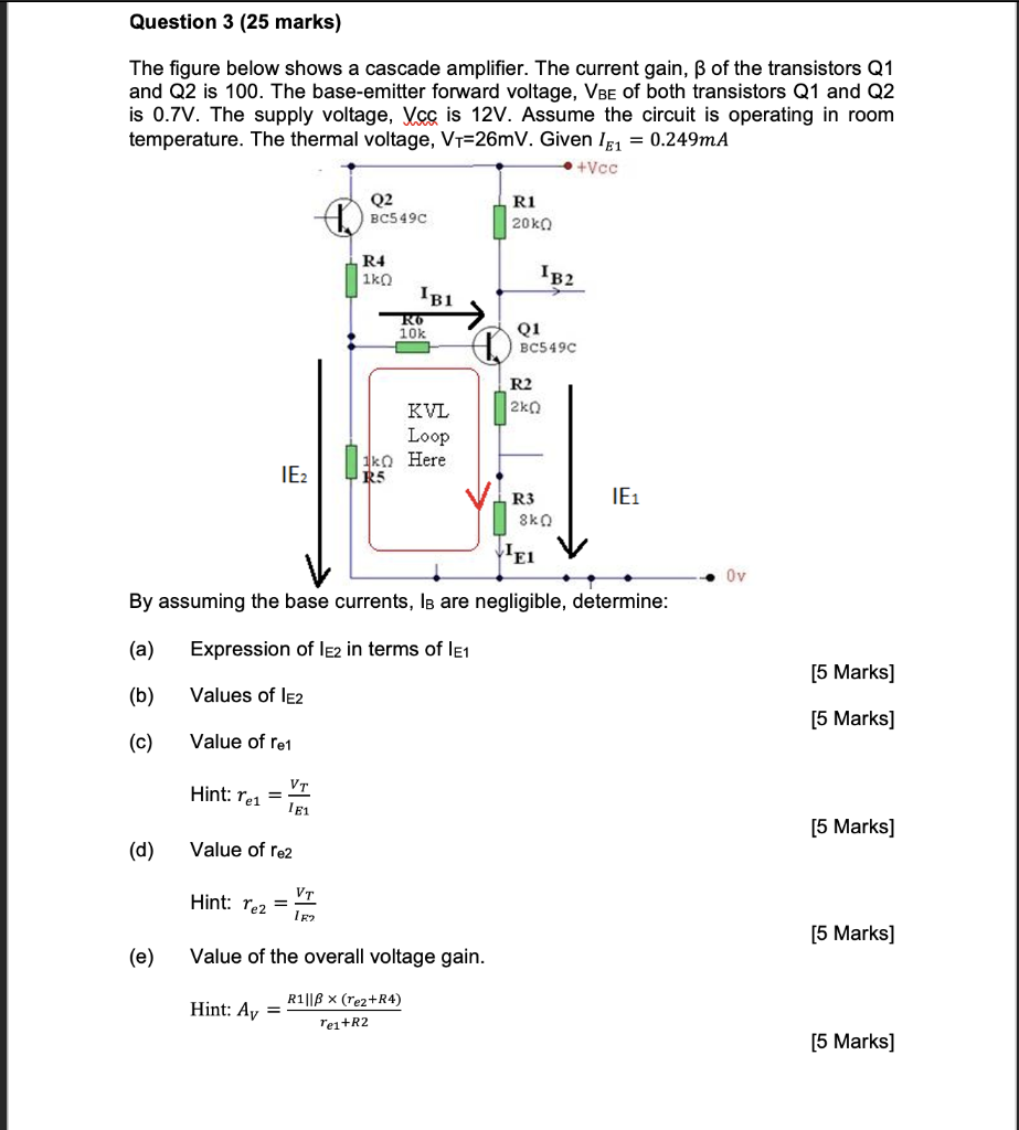Solved Question 3 (25 marks) The figure below shows a | Chegg.com