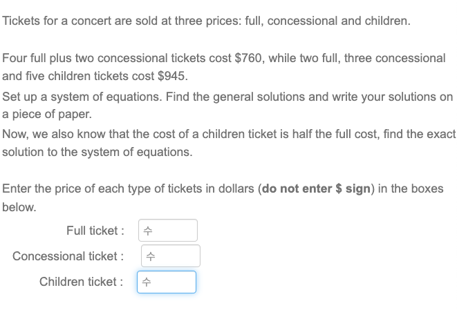 OVER HALF THE TICKETS ARE NOW SOLD