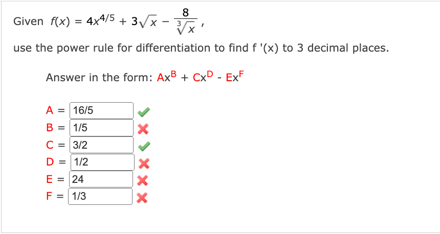 if x to the 3 4 power equals 8