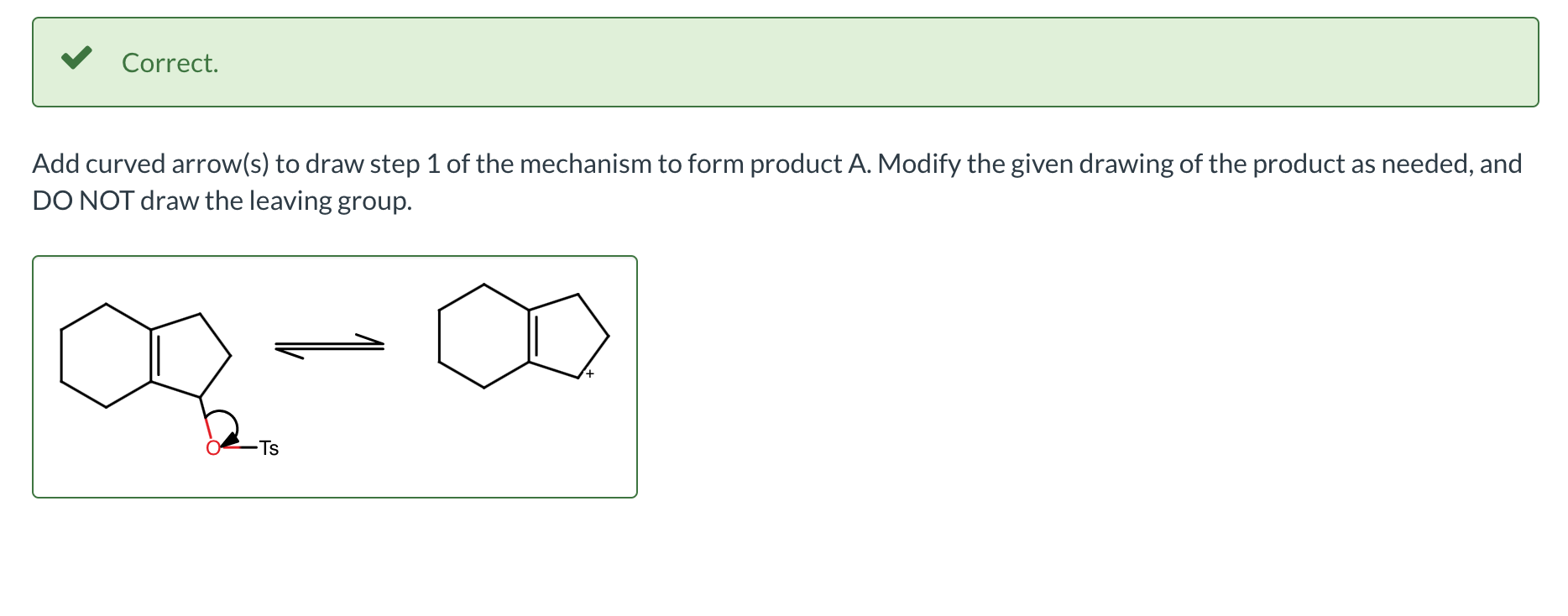 Solved Correct. Add curved arrow(s) to draw step 1 of the | Chegg.com
