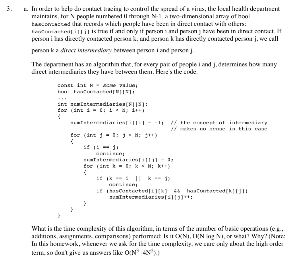 Solved 3 A In Order To Help Do Contact Tracing To Cont