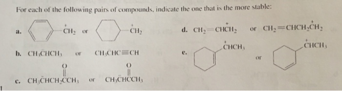Solved For each of the following pairs of compounds, | Chegg.com