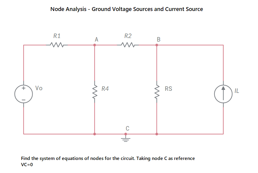 Solved Node Analysis - Ground Voltage Sources and Current | Chegg.com