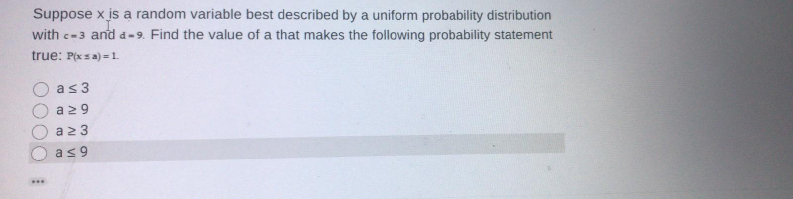 Solved Suppose x is a random variable best described by a | Chegg.com