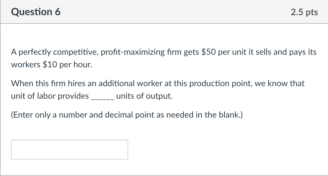 Solved A Perfectly Competitive, Profit-maximizing Firm Gets | Chegg.com