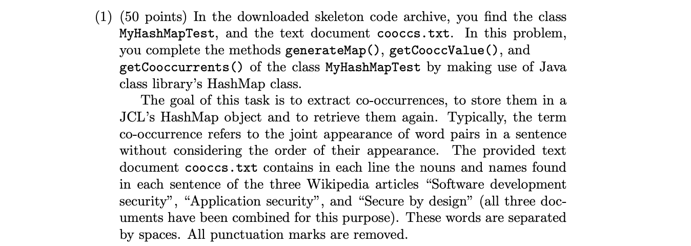 1) ( 50 points) In the downloaded skeleton code | Chegg.com