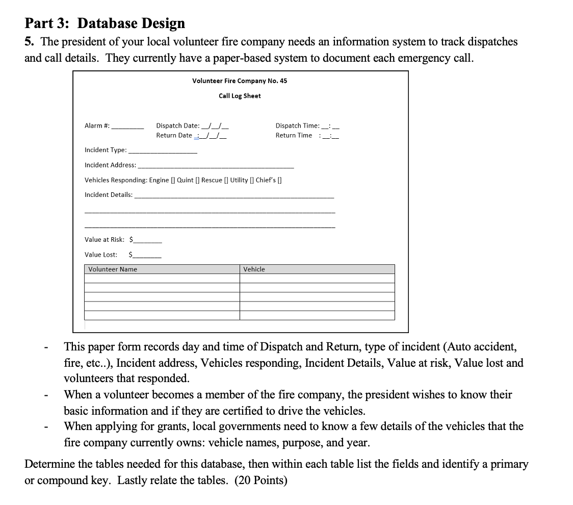 Solved Part 3: Database Design 5. The president of your | Chegg.com