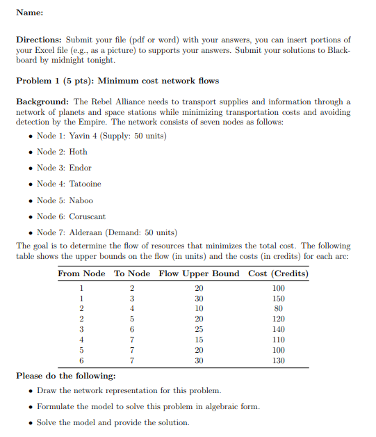 Solved Name:Directions: Submit your file (pdf or word) ﻿with | Chegg.com