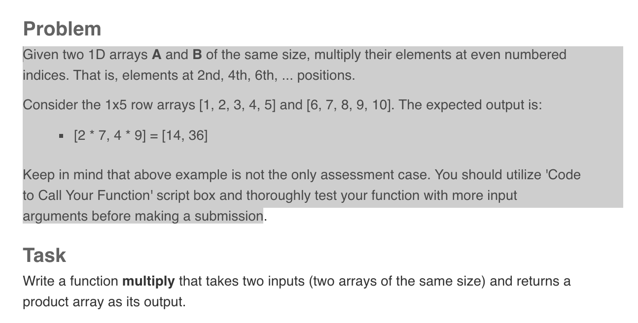 Solved Problem Given Two 1D Arrays A And B Of The Same Size, | Chegg.com