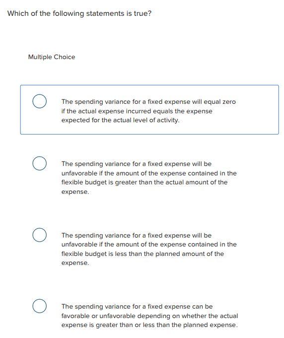 Solved Which of the following statements is true? Multiple | Chegg.com