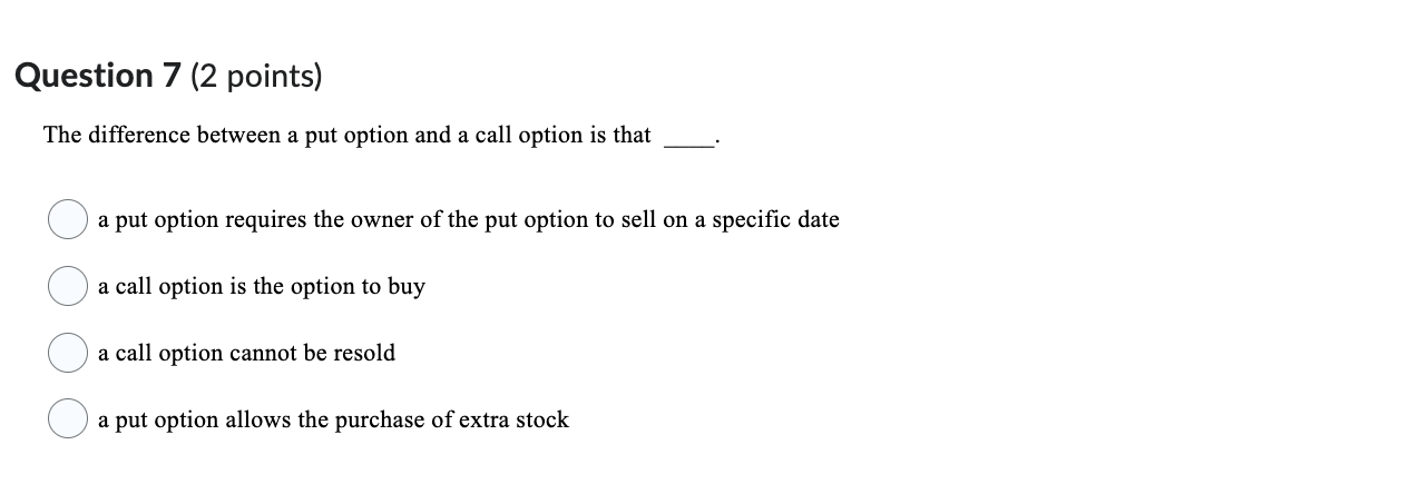 put option or call option property