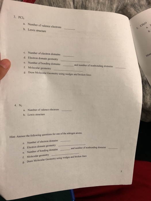 Solved TA Lab Section Date_ Molecular Geometry and Bonding | Chegg.com