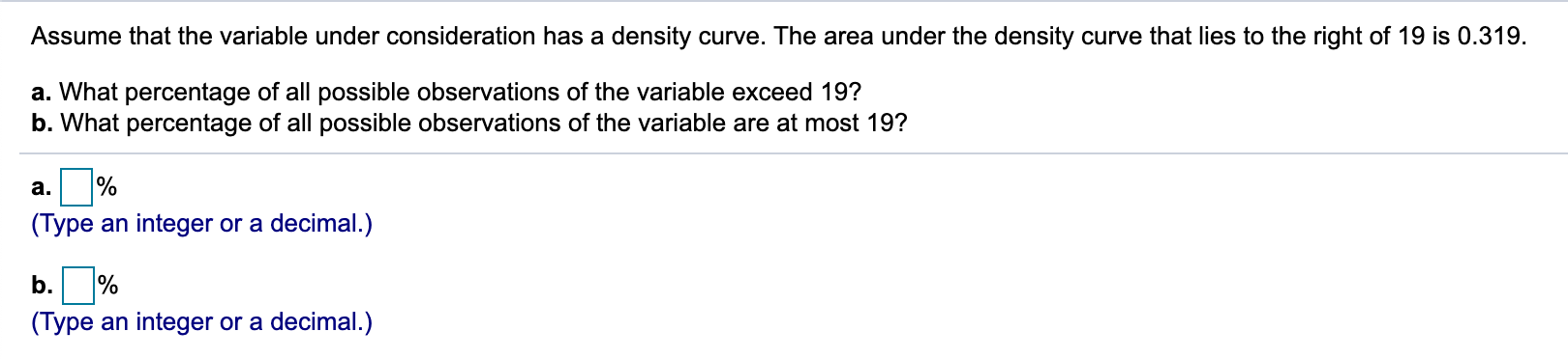 Solved Assume that the variable under consideration has a | Chegg.com