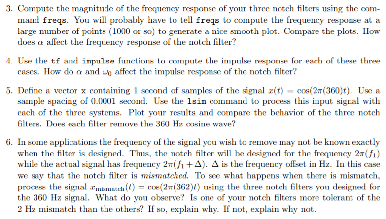 Solved Please use MATLAB to do the following things. Please | Chegg.com