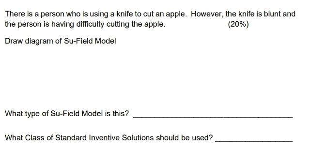 Solved There is a person who is using a knife to cut an | Chegg.com