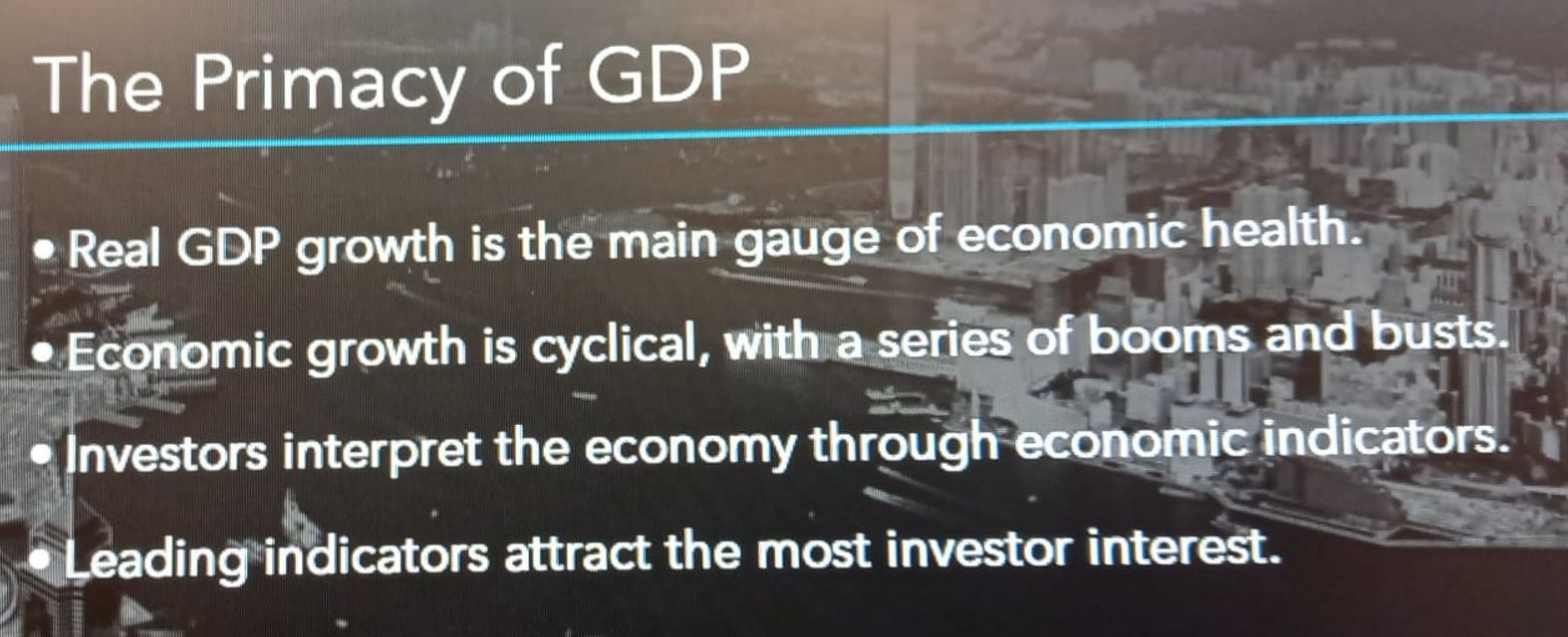 Solved The Primacy of GDPReal GDP growth is the main gauge