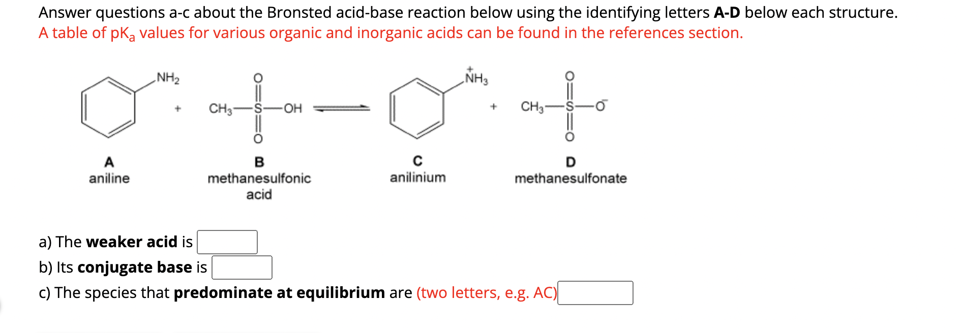 Solved Answer questions a-c about the Bronsted acid-base | Chegg.com