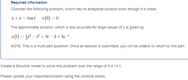 Solved Required Information Consider The Following Problem, | Chegg.com