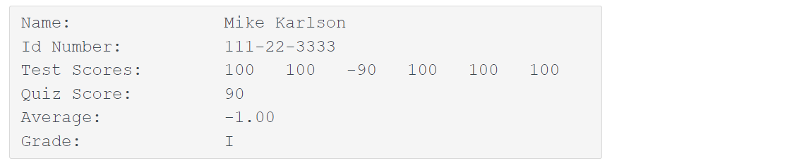 Solved Write a Java program to keep records for one student. | Chegg.com