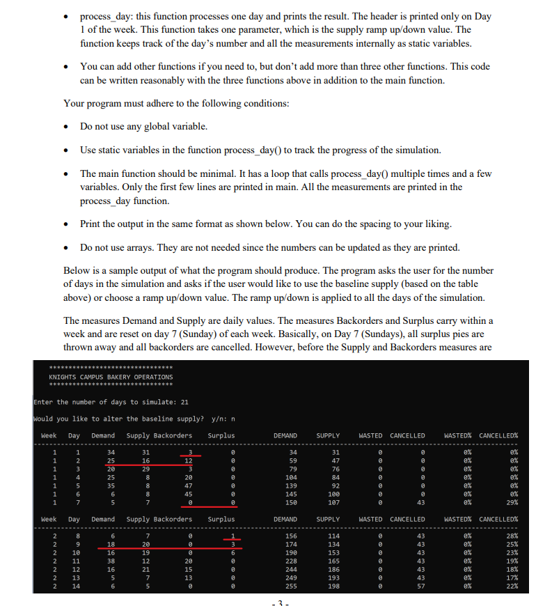 Solved Write a program that simulates the supply and demand | Chegg.com