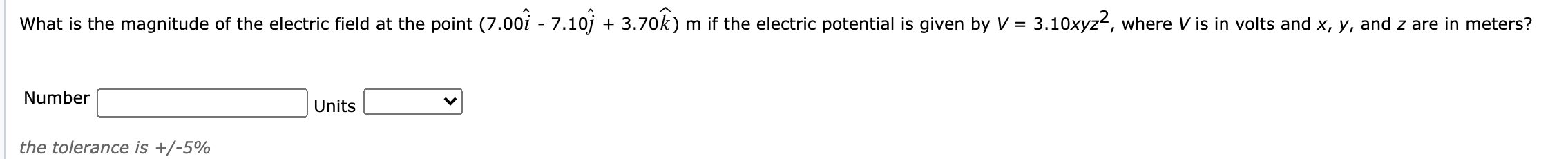 Solved What Is The Magnitude Of The Electric Field At The Chegg Com
