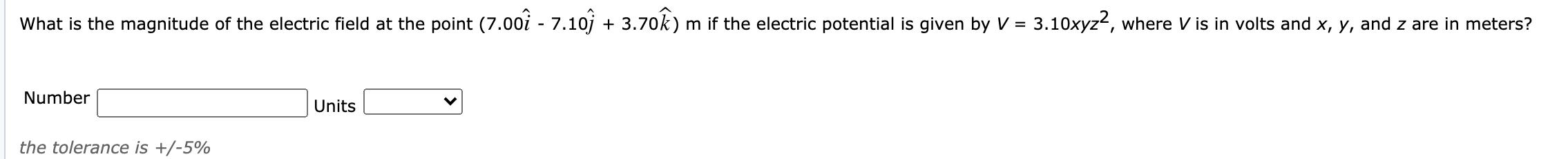 What Is The Magnitude Of The Electric Field At The Chegg Com