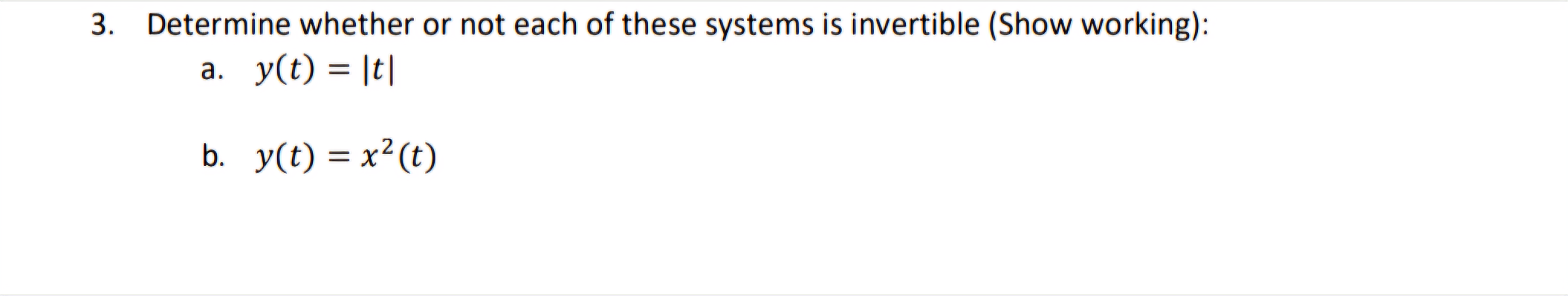 Determine whether or not each of these systems is | Chegg.com