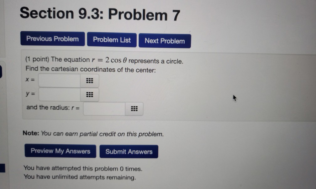 Solved Section 9.3: Problem 7 Previous Problem Problem List | Chegg.com