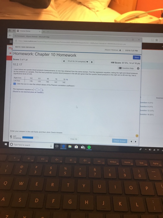 Solved M MATH 1530 Cs . Homework: Chapter 10 Homework Score: | Chegg.com