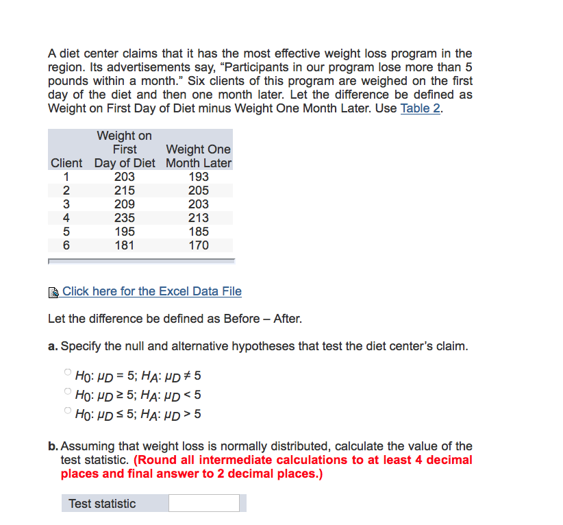 solved-a-diet-center-claims-that-it-has-the-most-effective-chegg